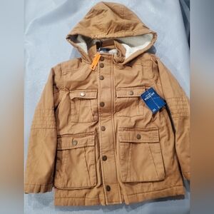 Arizona Jean Company Tan Kids Hooded Puffer Coat